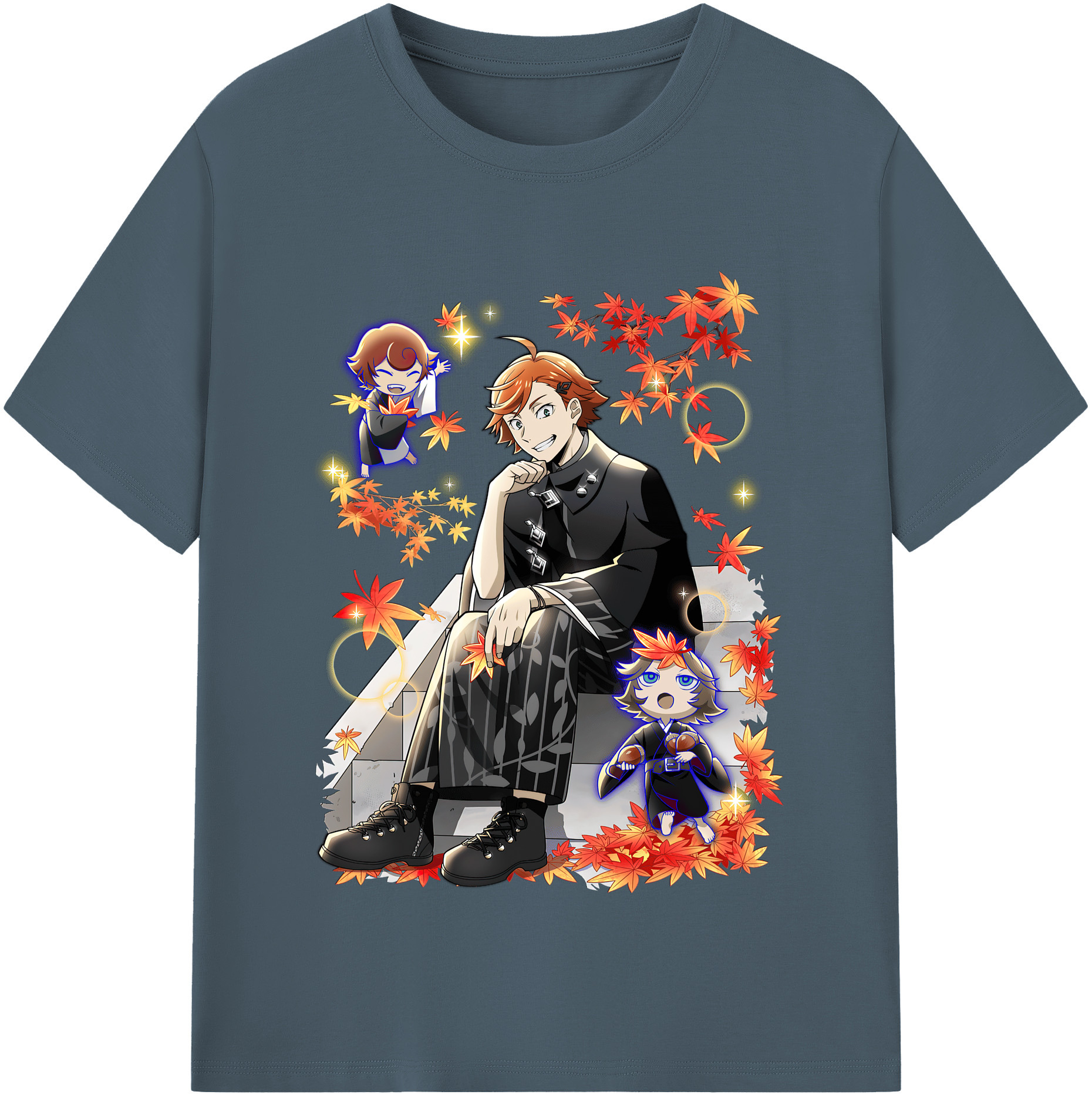 （画像用） 文豪ストレイドッグス Bungo Stray Dogs 綿100％半袖Tシャツ（フロントプリント）